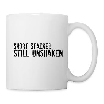Court, empilé, toujours inébranlable 4 - Mug blanc - blanc - Droite