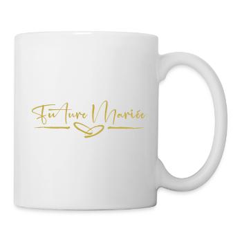 future mariée evjf team de la mariée jeune fille - Mug blanc - blanc - Droite