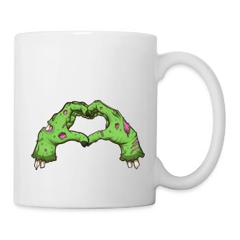 Valentine Zombie Hands - Mug - white - Right
