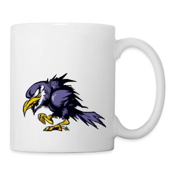 Guili le corbeau grognon - Mug blanc - blanc - Droite