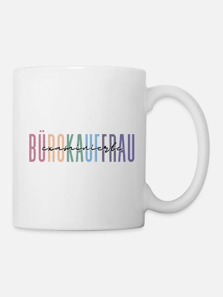 examinierte Bürokauffrau - Design - Tasse - Weiß