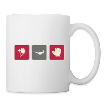 Fahrrad Farradtour Mountainbike - Tasse - Weiß - Rechts