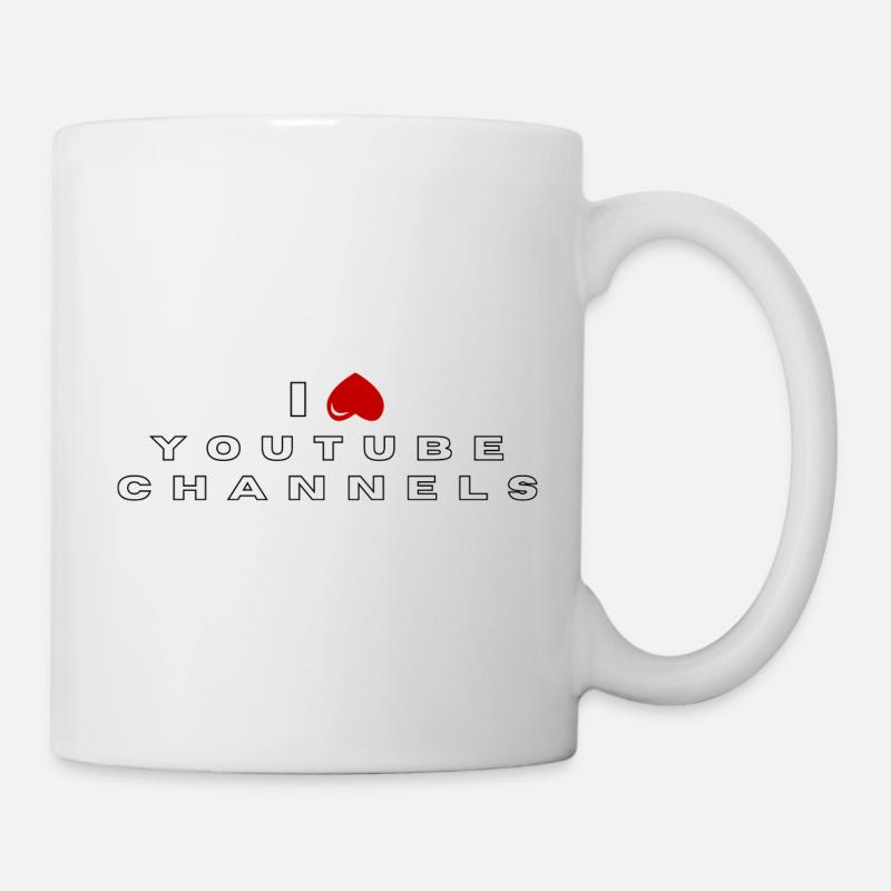Je déteste les chaînes YouTube - Mug blanc - blanc
