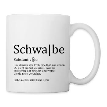 Schwabe Synonym - Tasse - Weiß - Rechts