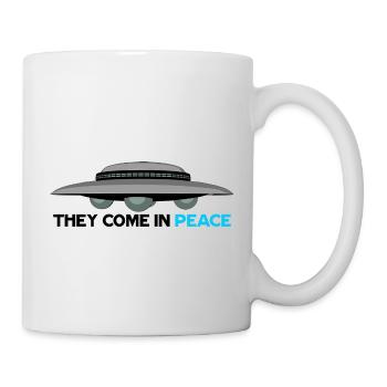 UFO- They Come in Peace - Mug - white - Right