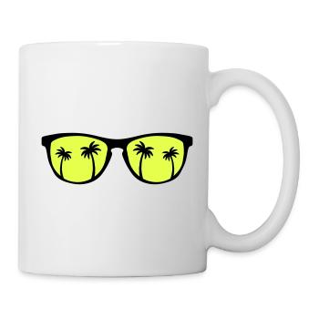 Sunglasses Palms - Tasse - Weiß - Rechts