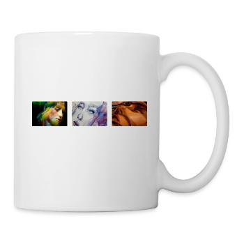 Art 3 Visages - Mug blanc - blanc - Droite