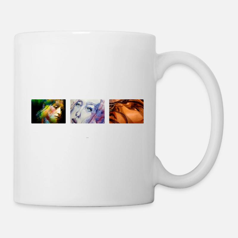 Art 3 Visages - Mug blanc - blanc