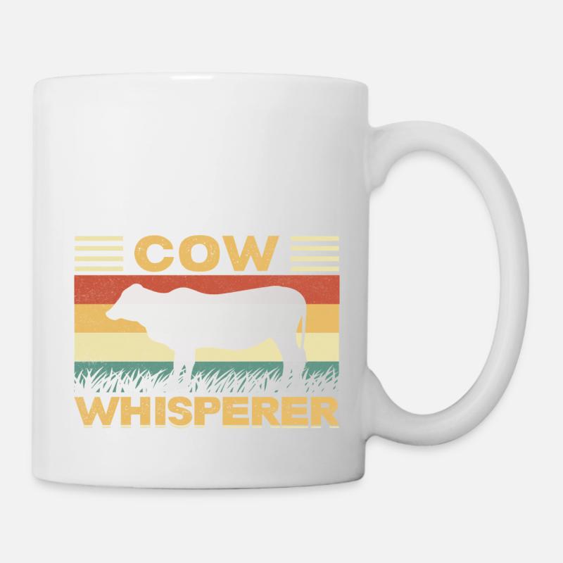 Cow Whisperer - Tasse - Weiß