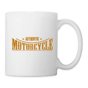 authentic motorcycle moto motard logo 80 - Mug blanc - blanc - Droite