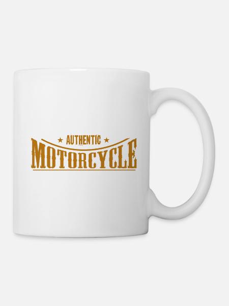 Authentisches Motorrad Motorrad Motorrad Motorrad Logo 80 - Tasse - Weiß