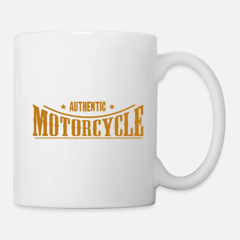Authentisches Motorrad Motorrad Motorrad Motorrad Logo 80 - Tasse - Weiß