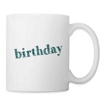 ALLES GUTE ZUM GEBURTSTAG!. ALLES GUTE ZUM GEBURTSTAG!. JAHRESTAG. - Tasse - Weiß - Rechts