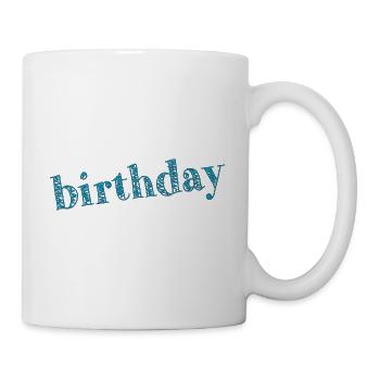 ALLES GUTE ZUM GEBURTSTAG. ALLES GUTE ZUM GEBURTSTAG. JAHRESTAG. - Tasse - Weiß - Rechts
