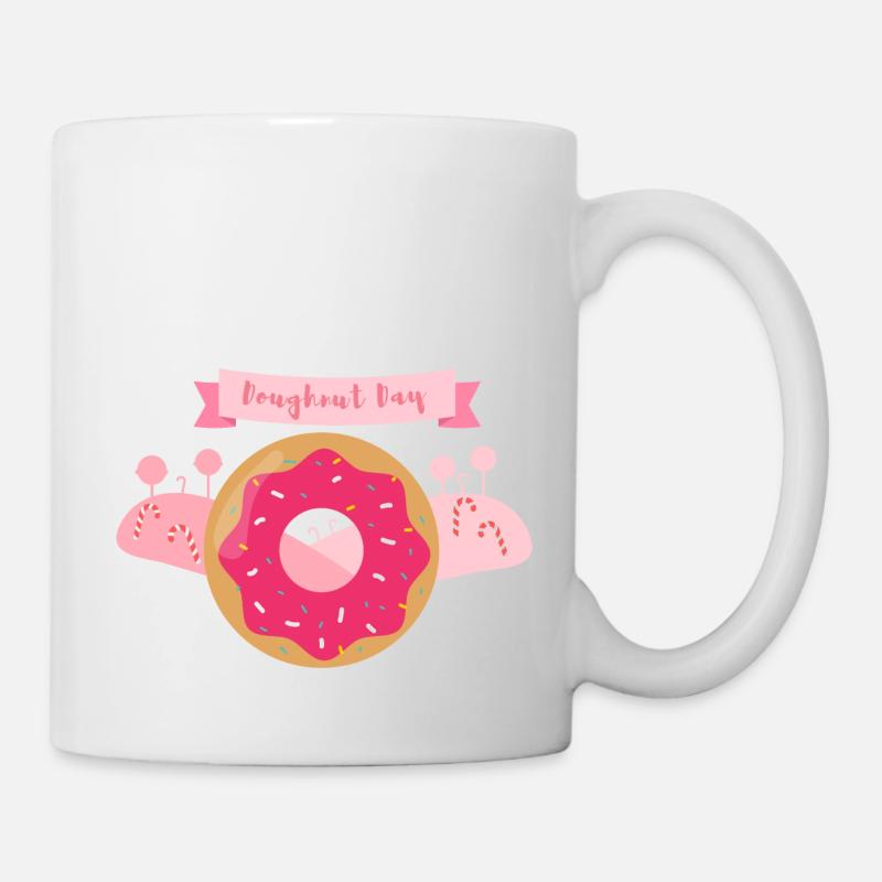 Doughnut day - Tasse - Weiß