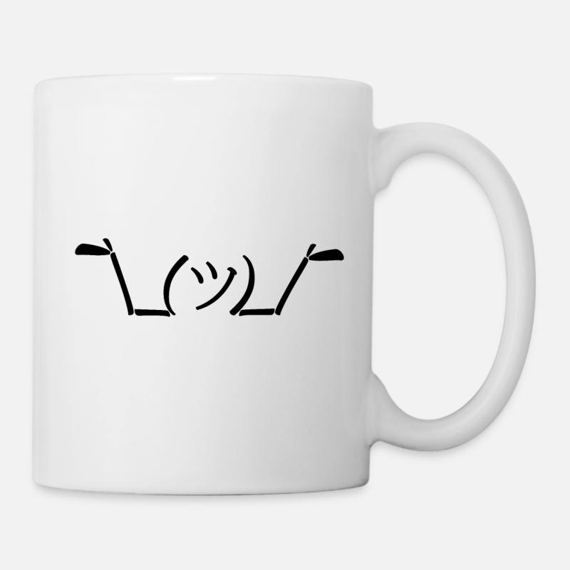 Shrugs Memes - Mug - white