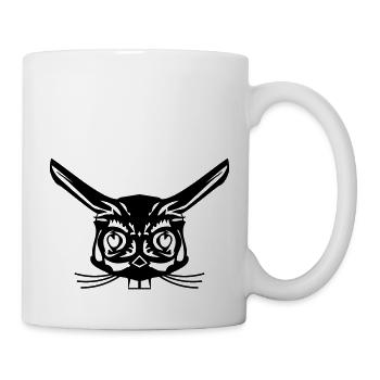 rabbit abstrakt face - Tasse - Weiß - Rechts