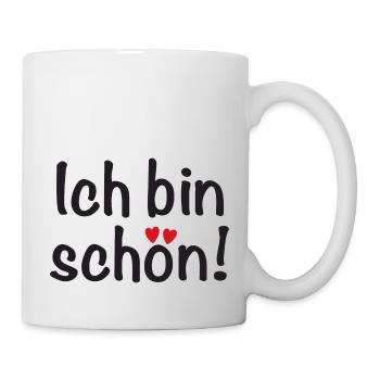 Ich bin schön! - Tasse - Weiß - Rechts