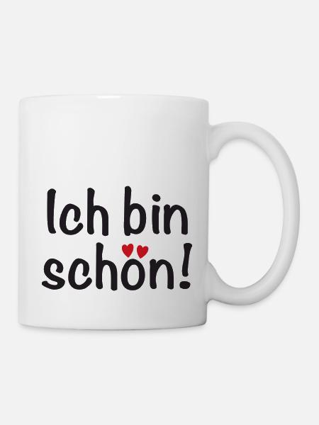 Ich bin schön! - Tasse - Weiß