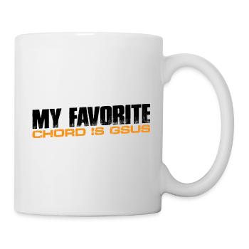 My Favorite Chord Is Gsus 4 - Mug - white - Right