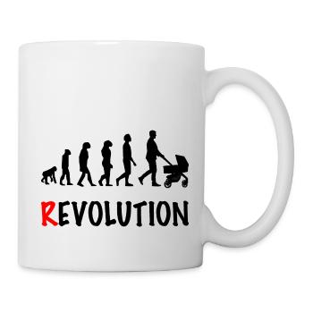 revolution daddy stroller birth - Mug - white - Right