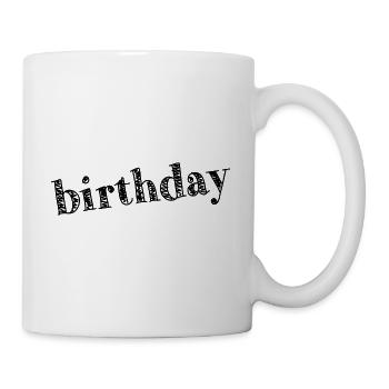 JAHRESTAG. ALLES GUTE ZUM GEBURTSTAG!. ALLES GUTE ZUM GEBURTSTAG! - Tasse - Weiß - Rechts