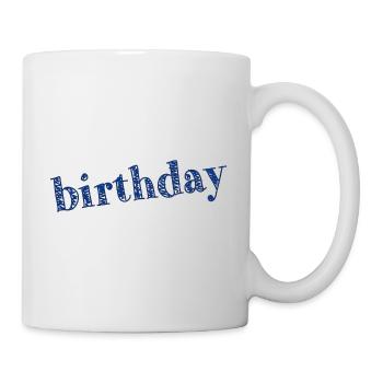 HAPPY BIRTHDAY. HAPPY BIRTHDAY. ANNIVERSARY. - Mug - white - Right