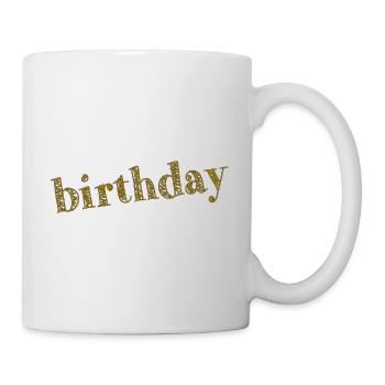 HAPPY BIRTHDAY. JOYEUX ANNIVERSAIRE. ANNIVERSAIRE. - Mug blanc - blanc - Droite