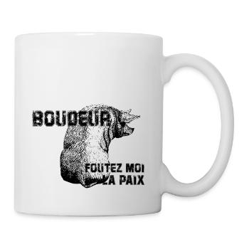 boudeur foutez moi la paix - Mug blanc - blanc - Droite