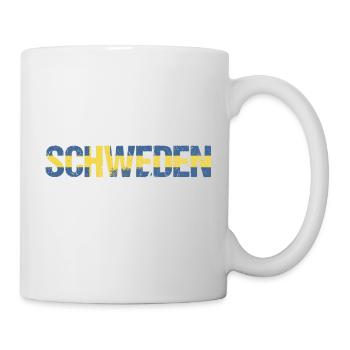 Schweden Experte Flagge Urlaub Geschenk - Tasse - Weiß - Rechts