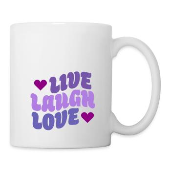 En direct Rire Amour - Mug blanc - blanc - Droite