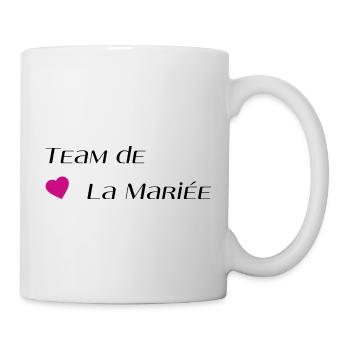 Team de la mariée - Mug blanc - blanc - Droite