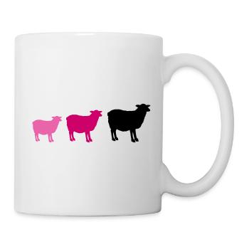sheep family - Mug - white - Right