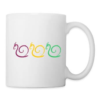 Schnecken - Tasse - Weiß - Rechts