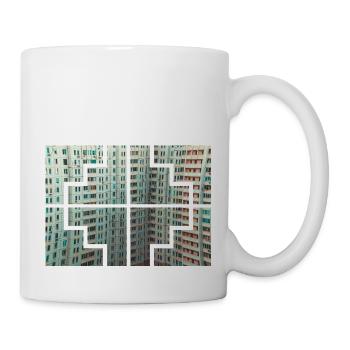 Collors géométriques - Mug blanc - blanc - Droite