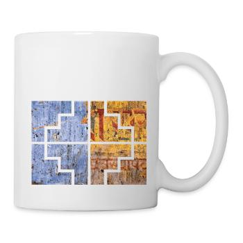 Collors géométriques - Mug blanc - blanc - Droite