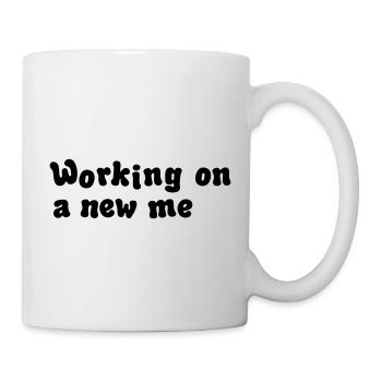 working on a new me illustration - Mug - white - Right