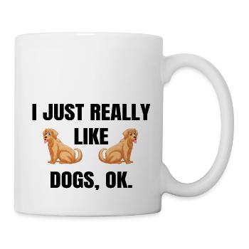 Hund Dog - Tasse - Weiß - Rechts