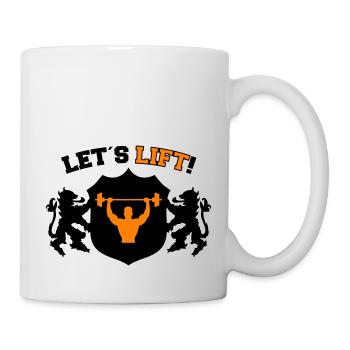bodybuilding lets lift 2 - Tasse - Weiß - Rechts