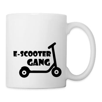 E-Scooter Roller Scooter - Tasse - Weiß - Rechts