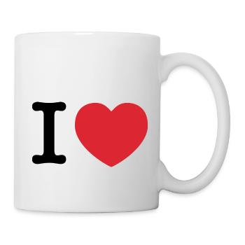 I Love | Love | I Heart - Mug - white - Right