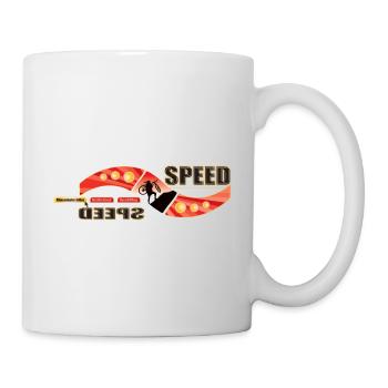 Speed bike drawing T shirt Sweatshirt - Mug - white - Right