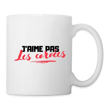 J'aime pas les corvées - Cadeau humoristique - Mug blanc - blanc - Droite