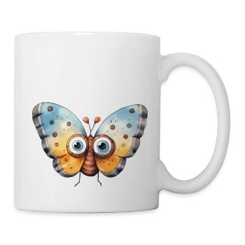 Butterfly Watercolor Drawing - Mug - white - Right