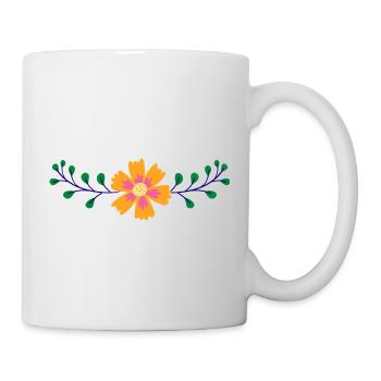Flower Blume Pflanze - Tasse - Weiß - Rechts