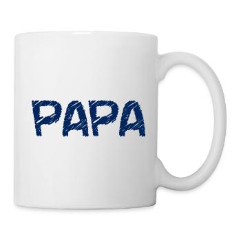 ALLES GUTE ZUM GEBURTSTAG, PAPA. PAPA. VATERTAG. ICH LIEBE DICH - Tasse - Weiß - Rechts