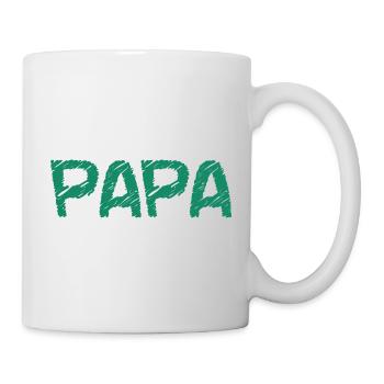 ALLES GUTE ZUM GEBURTSTAG, PAPA. PAPA. VATERTAG. ALLES GUTE ZUM GEBURTSTAG! - Tasse - Weiß - Rechts