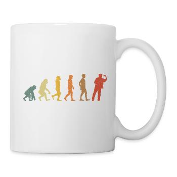 Darts Dart Evolution vintage retro - Tasse - Weiß - Rechts