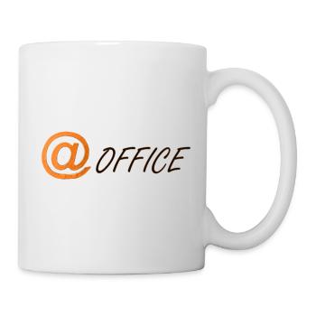 au symbole et au mot office - Mug blanc - blanc - Droite