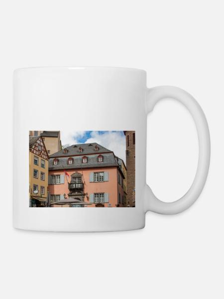 St. Martin Kirche, Cochem Rhein - Tasse - Weiß